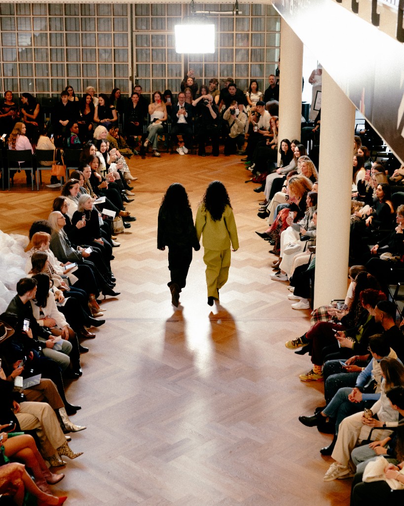 DARKOS runway show with models walking the catwalk