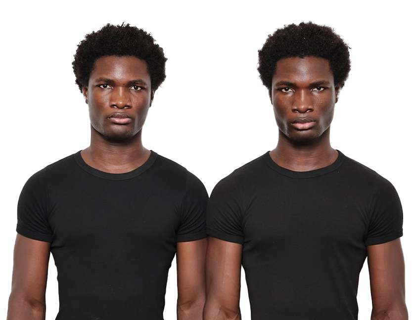 Herbert and Welbert Adjei Darko, youngest African designers to present a fashionshow in Switzerland
