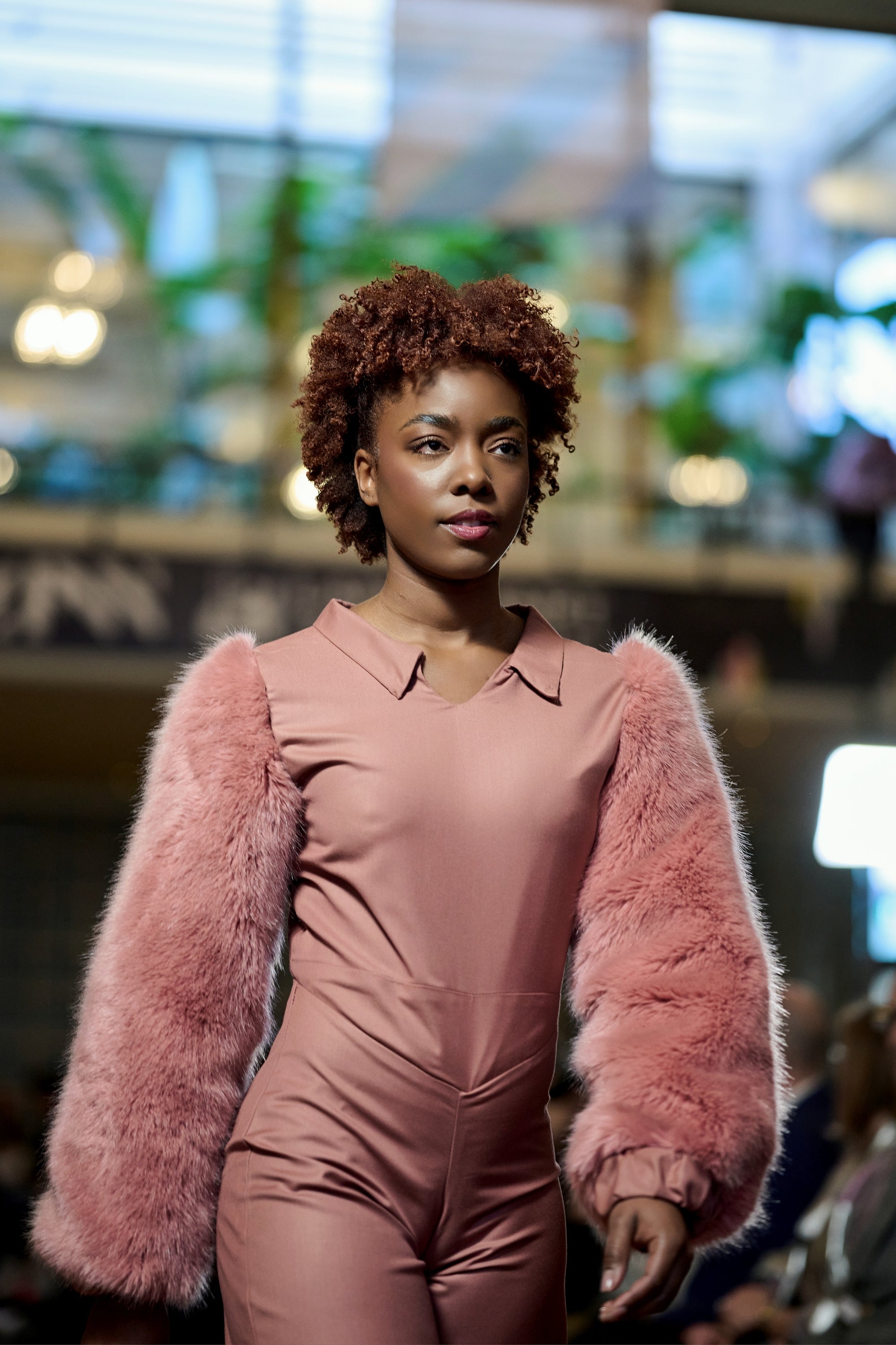 Fur long Sleeves Jam-suit