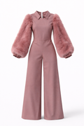 Fur long Sleeves Jam-suit
